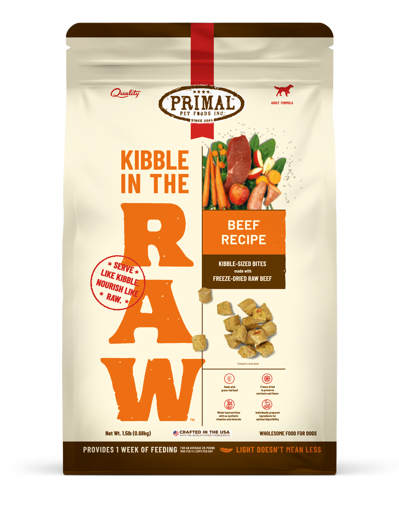 Kibble in the Raw <br> Beef Recipe