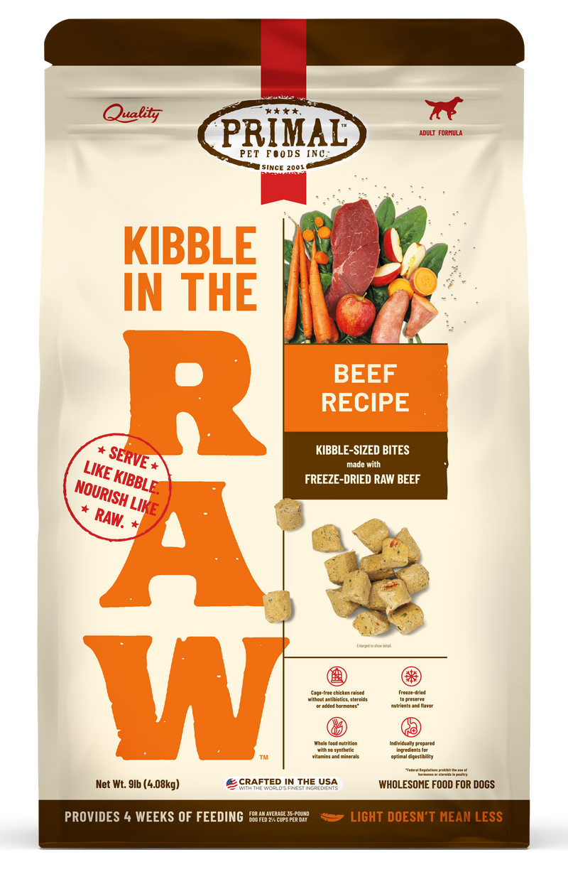 Kibble in the Raw <br> Beef Recipe