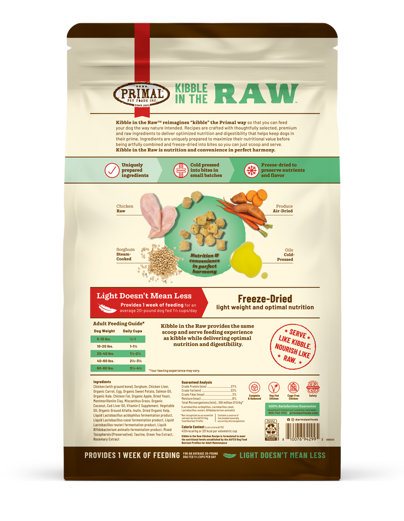 Kibble in the Raw <br> Chicken Recipe