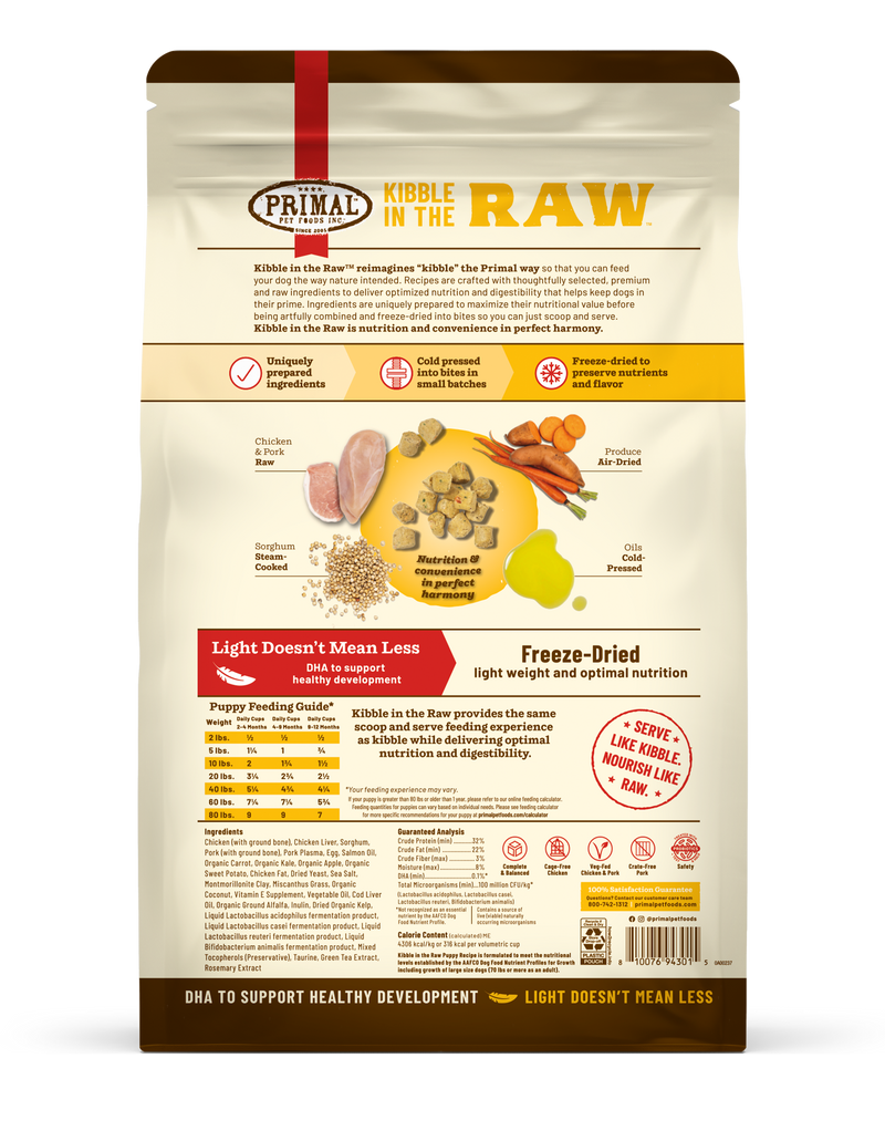 Kibble in the Raw <br> Puppy Recipe